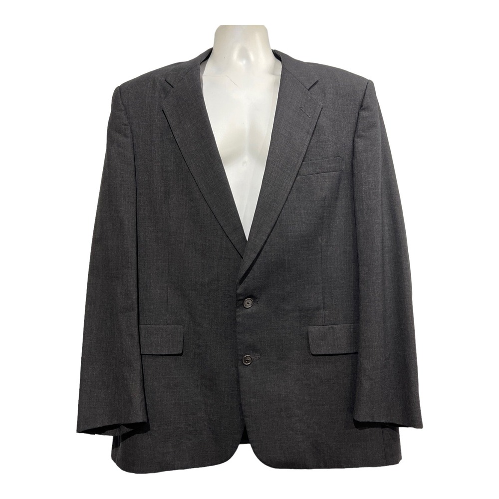 Christian Dior Monsieur Blazer Mens 46L Black Wool Light Plaid Sport Coat Office